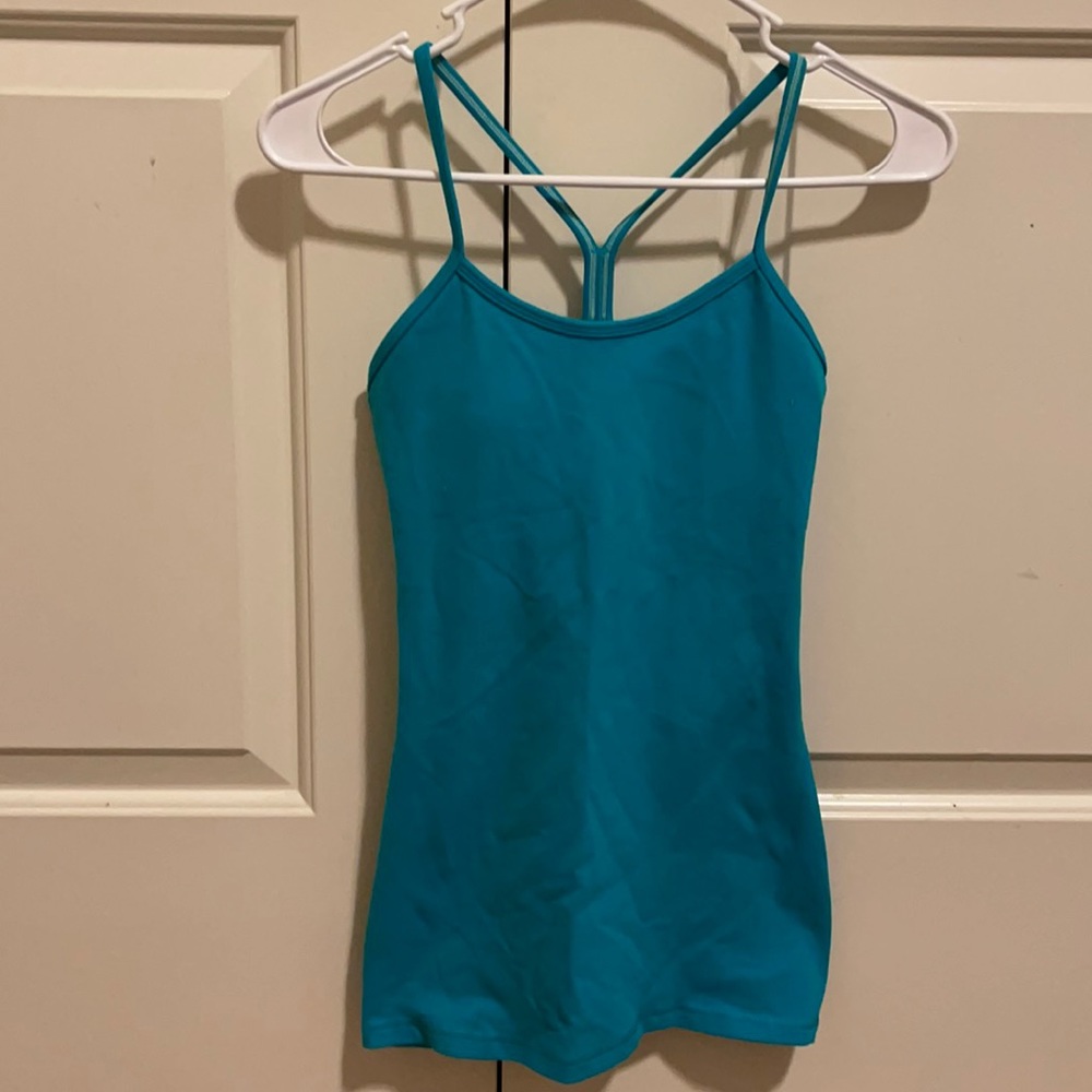 Lululemon Blue Power Y Tank